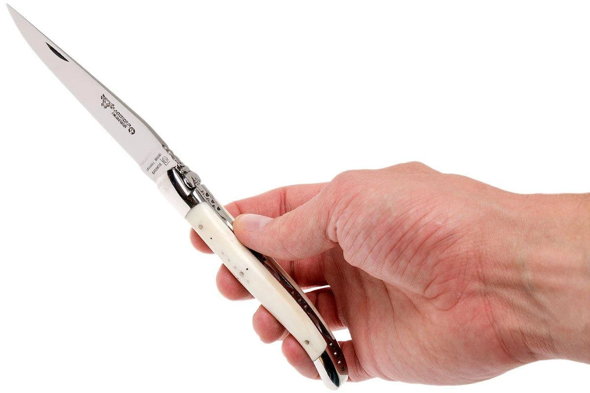 Laguiole En Aubrac Classic 12cm De Hueso Blanco L0212OSI-FSI1 - Imagen 8