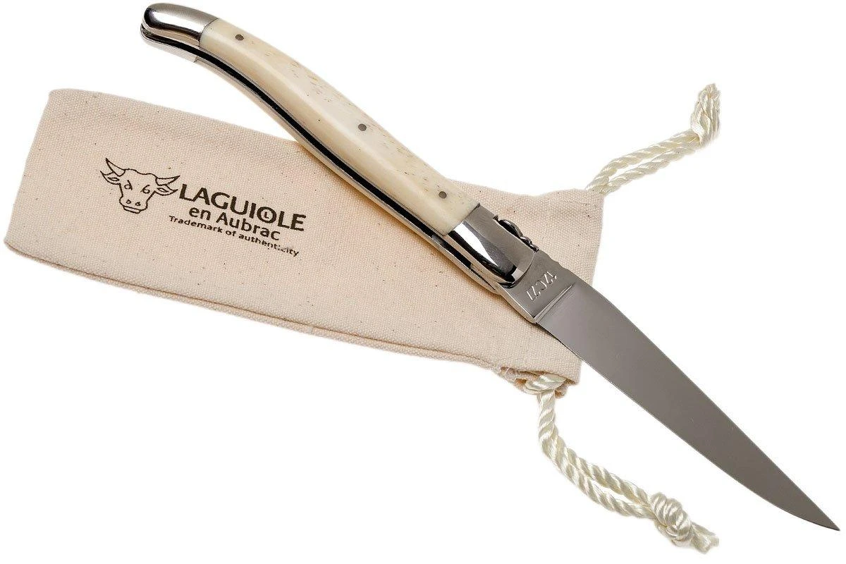 Laguiole En Aubrac Classic 12cm De Hueso Blanco L0212OSI-FSI1 - Imagen 9