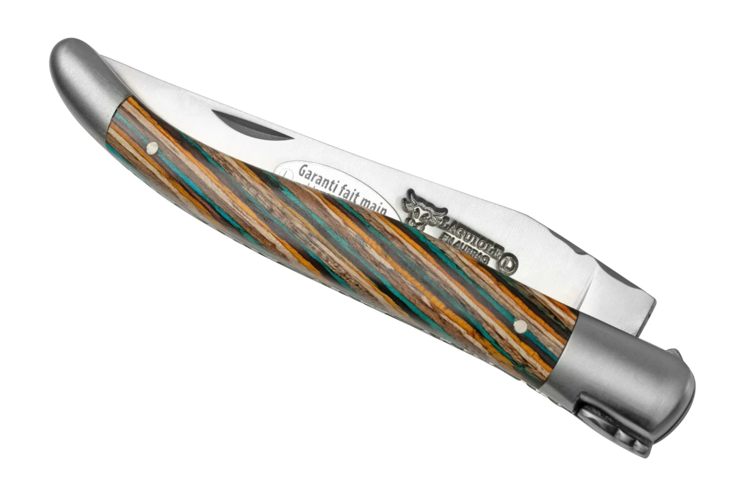 Laguiole En Aubrac Samba Brown L0212SAMIF Madera De Samba Marrón, Mate, 12 Cm - Imagen 4