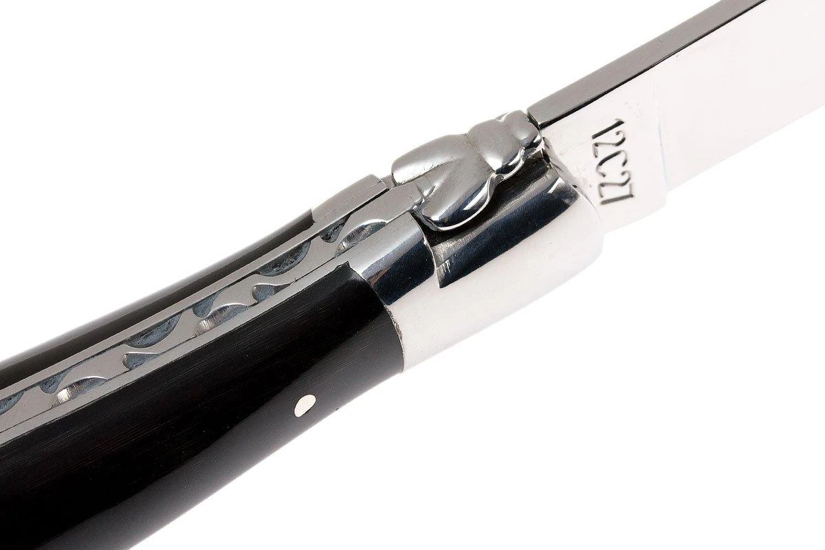 Laguiole En Aubrac 12cm Navaja Con Sacacorcho, De Cuerno De Búfalo L0312BUI-FSI1 - Imagen 6