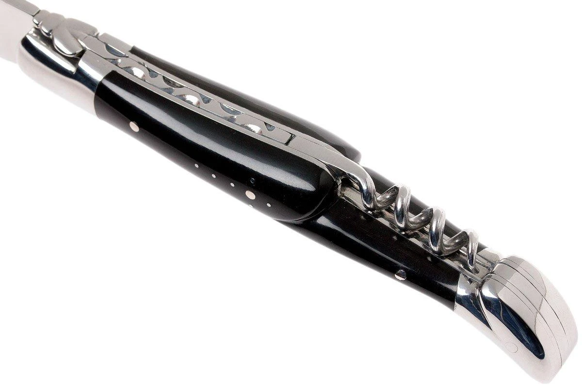 Laguiole En Aubrac 12cm Navaja Con Sacacorcho, De Cuerno De Búfalo L0312BUI-FSI1 - Imagen 7