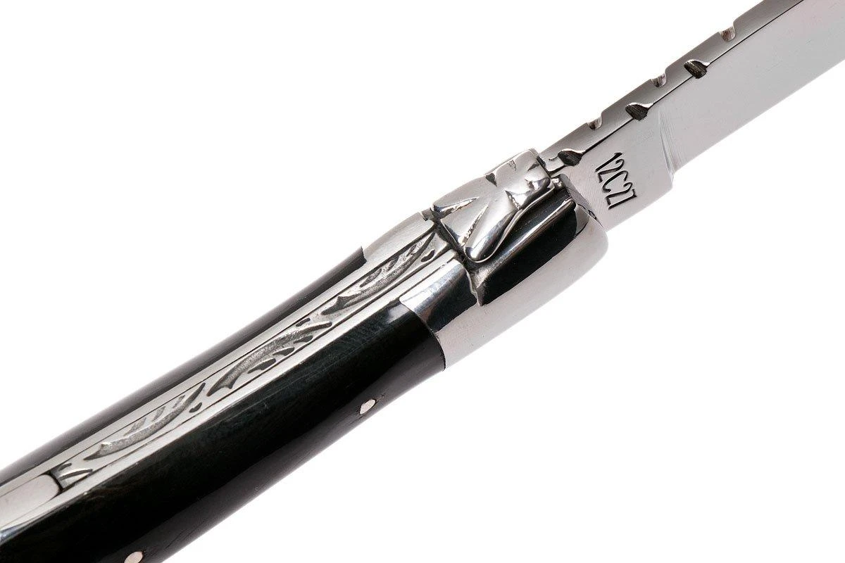 Laguiole En Aubrac 12 Cm Navaja Con Sacacorchos De Cuerno, L0312CPI-SSI1 - Imagen 7