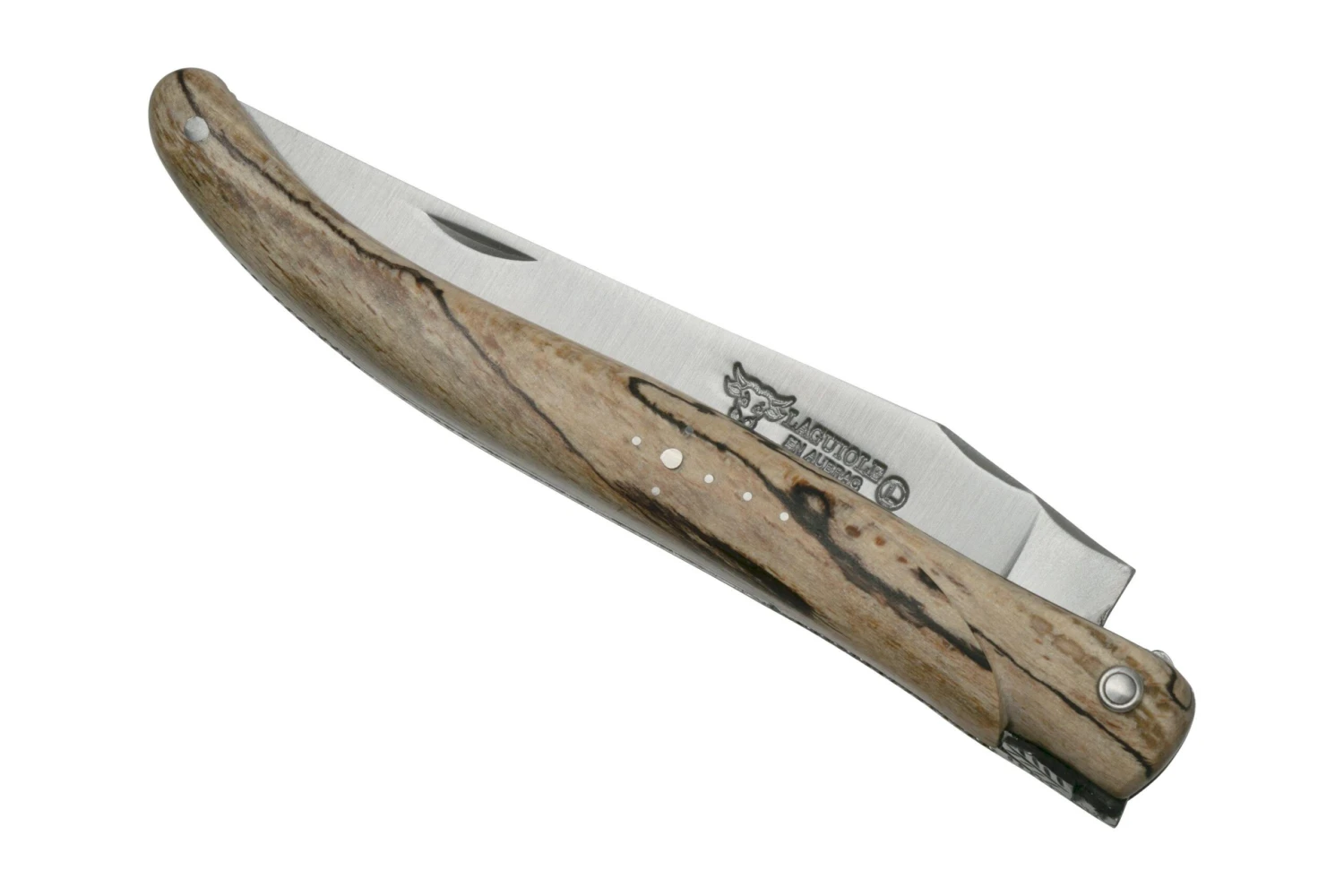 Laguiole En Aubrac Le Perlé 12 Cm L0512WA6J3DB-2 Full Handle Madera De Haya - Imagen 4