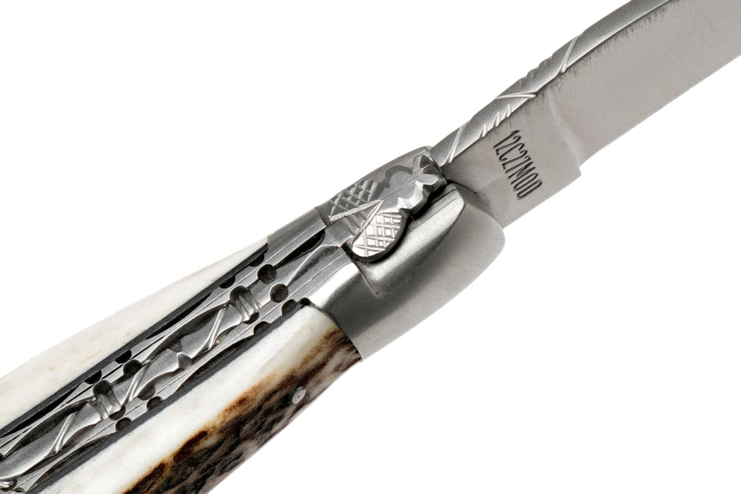 Laguiole En Aubrac 12cm Double Plates, Stag Horn Limado A Mano, L0712BCI/FSB1 - Imagen 6