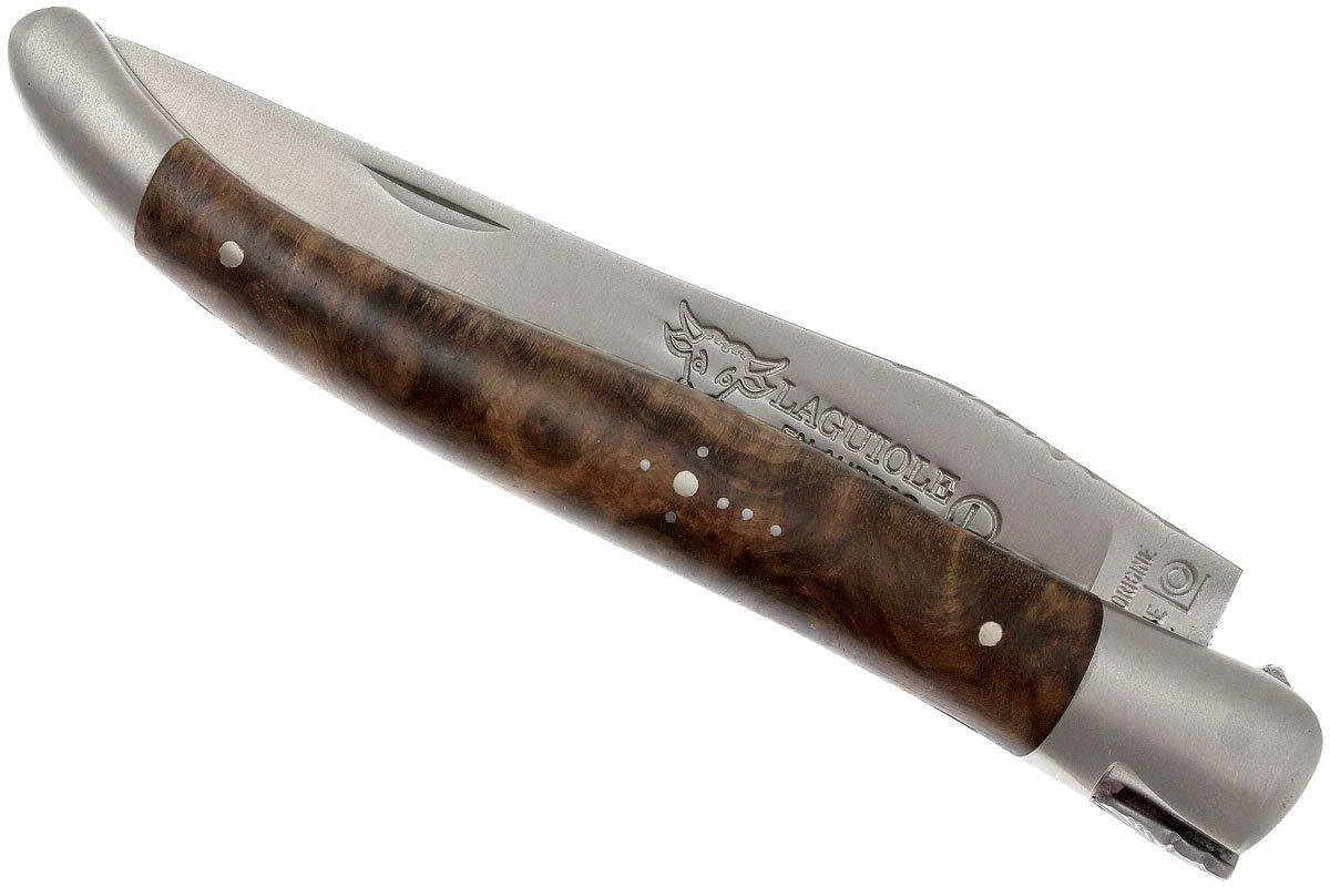 Laguiole En Aubrac 12cm Double Plates, Walnut Burl Limado A Mano, L0712LYI-FSB1 - Imagen 3
