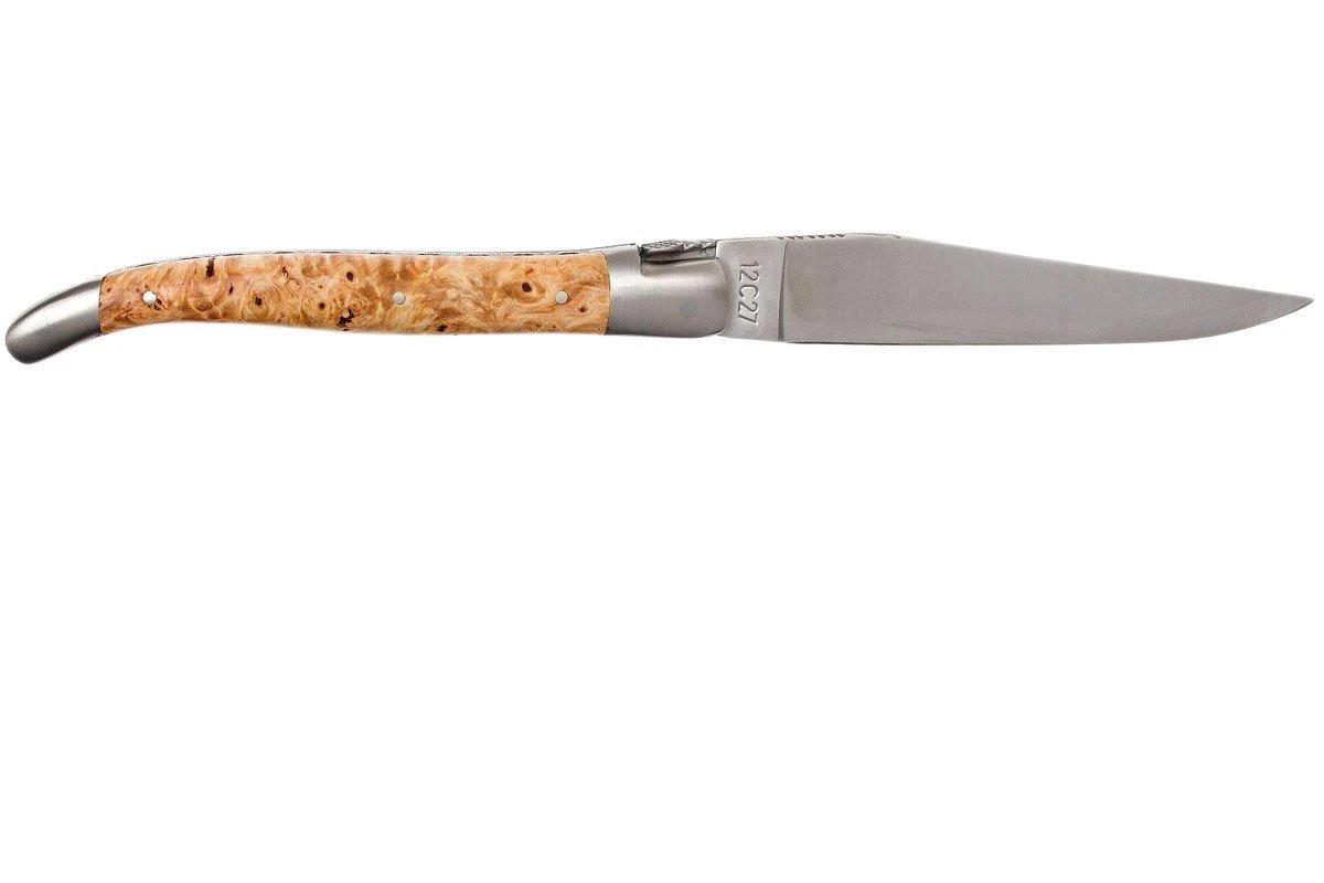 Laguiole En Aubrac 12cm Double Plates, De Madera De Castaño Limado A Mano, L0712NWI-FSB1 - Imagen 2