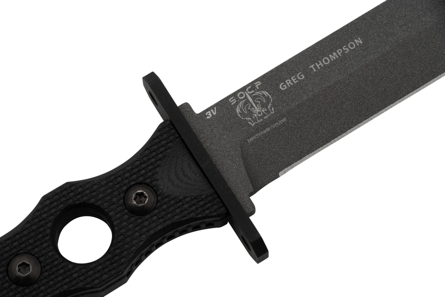Benchmade SOCP Black 185BK CPM 3V Cuchillo De Hoja Fija, Diseño Greg Thompson - Imagen 5