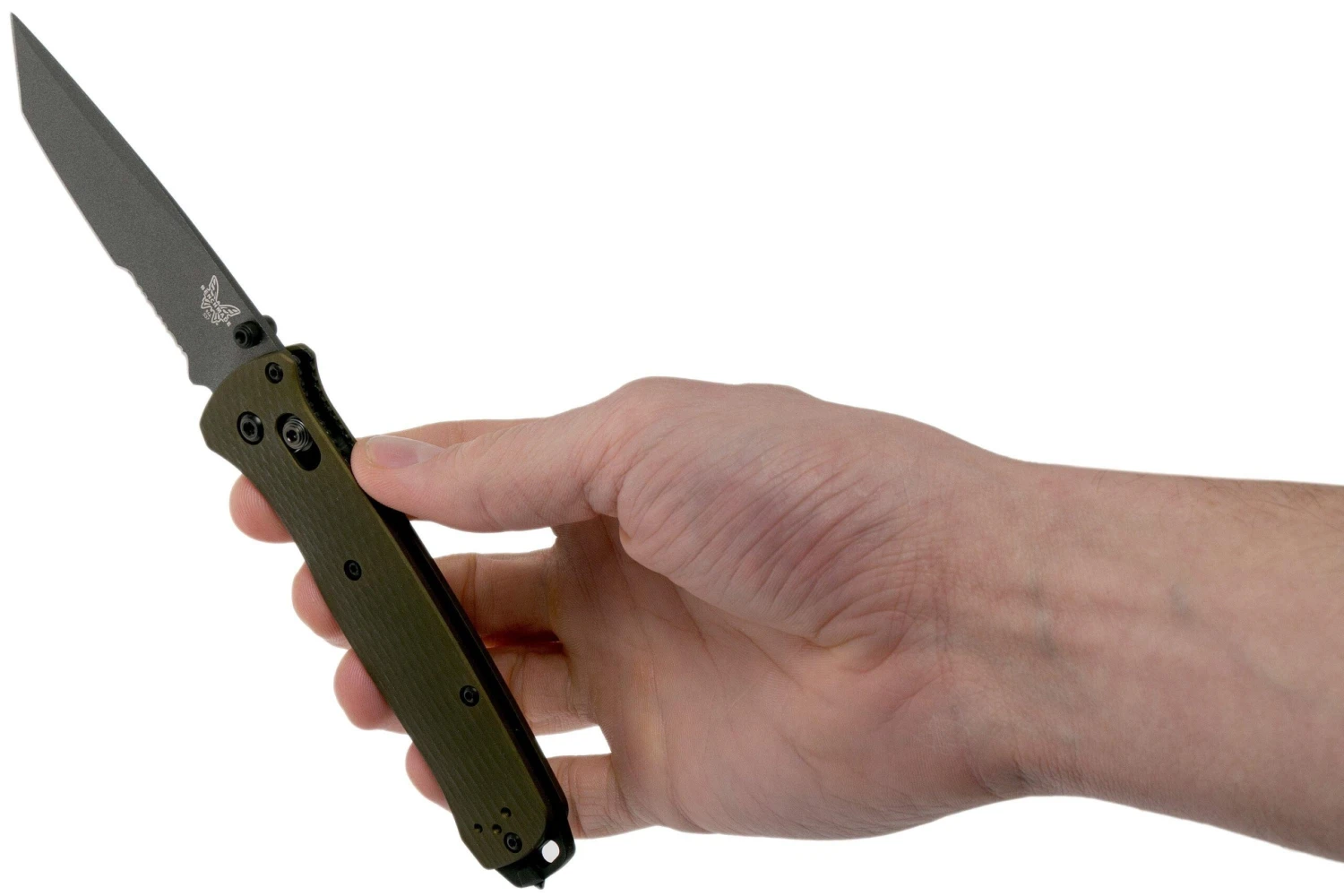 Benchmade Bailout Aluminio 537SGY-1 Navaja Dentada - Imagen 8