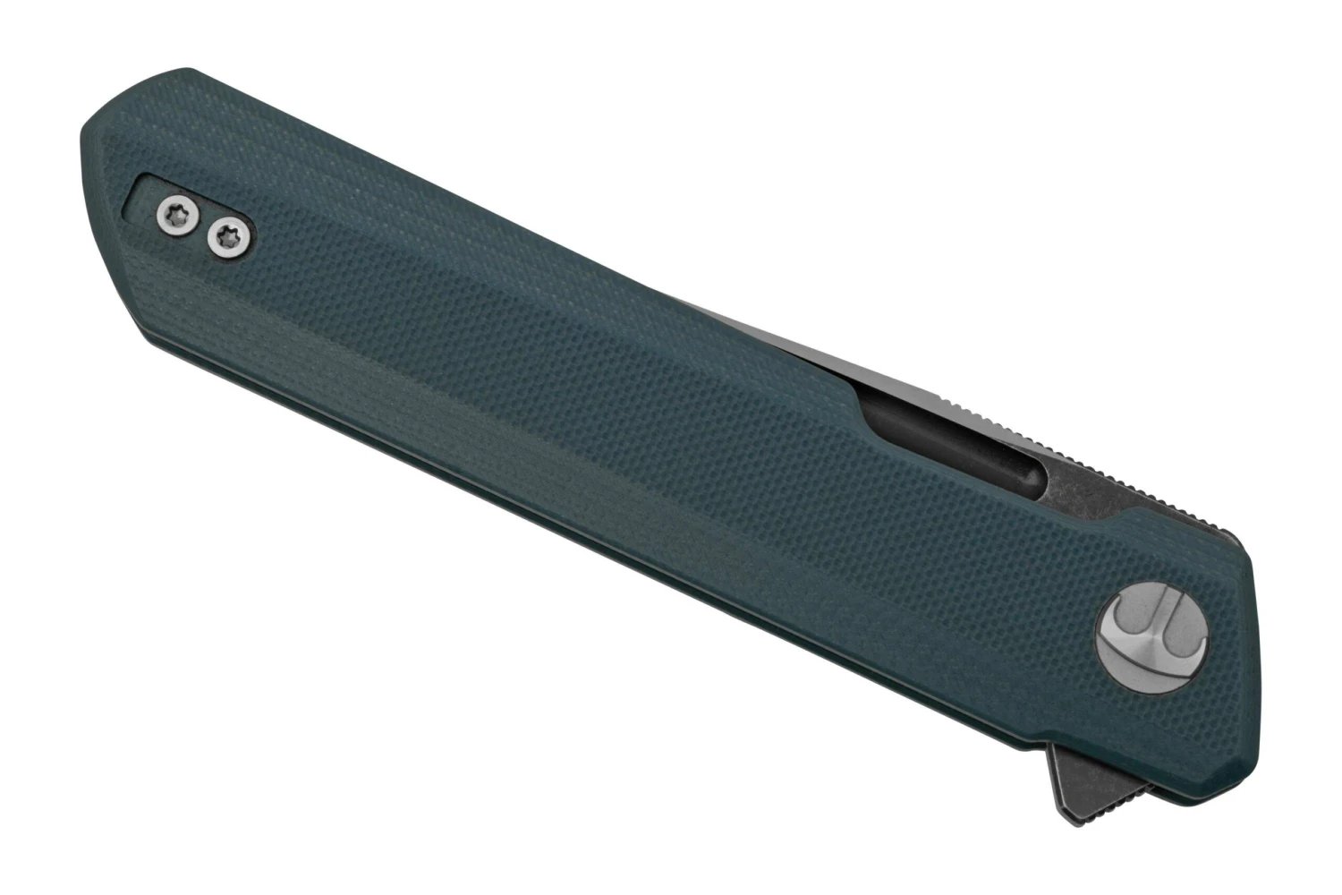 Bestechman Dundee BMK01F Grey G10, Satin D2 And Dark Coating, Navaja, Diseño Ostap Hel - Imagen 6