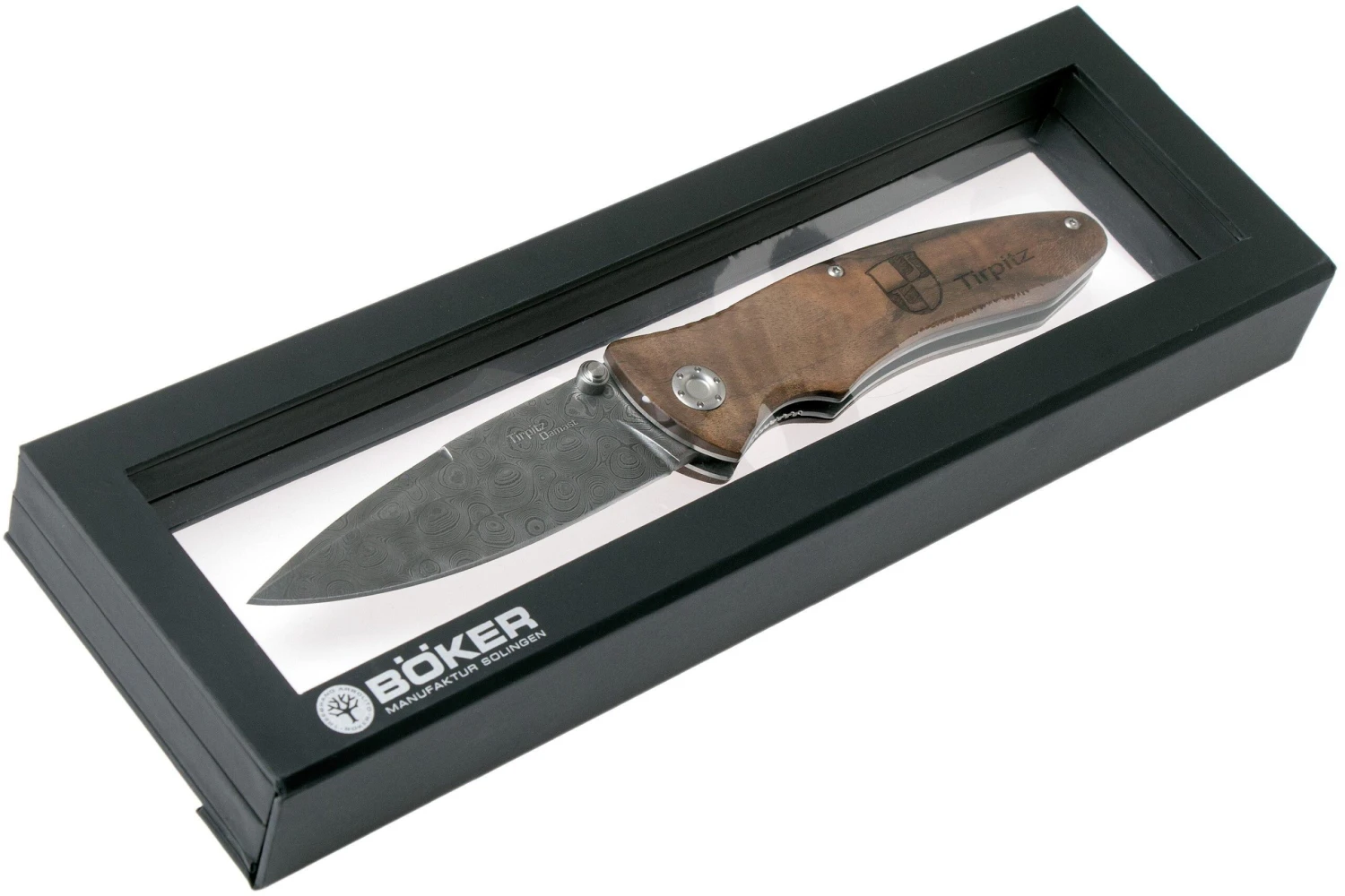 Böker Tirpitz Damast Wood Limited Edition 110192DAM Navaja - Imagen 9