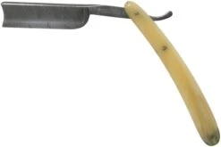 Böker Manufaktur Damascus Horn Navaja De Afeitar 140623DAM