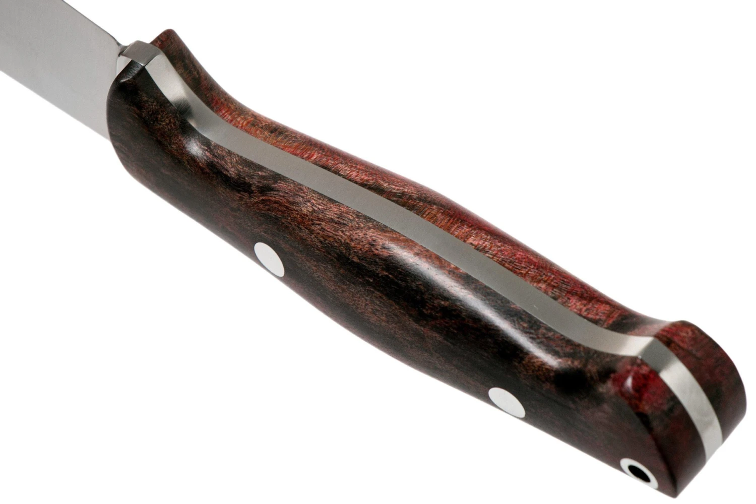 Bark River North Country EDC CPM 154, Red & Black Maple Burl Cuchillo Fijo - Imagen 4