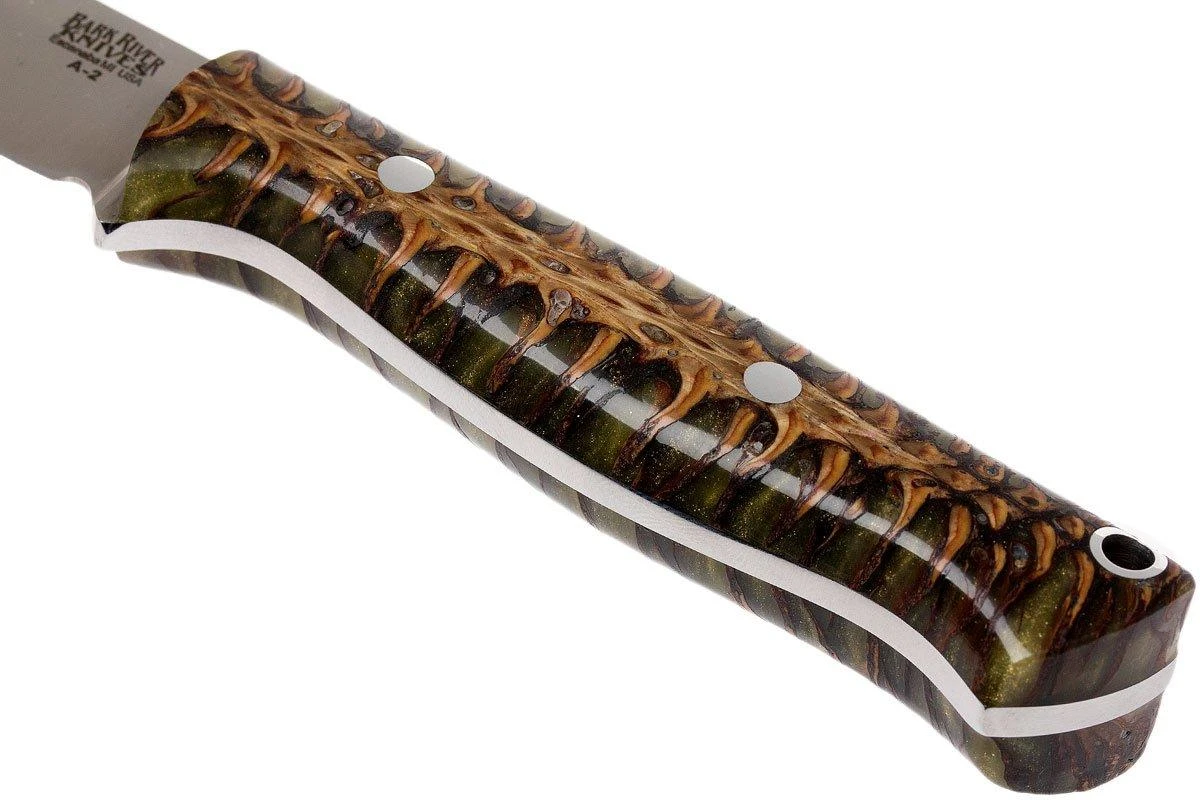 Bark River Bravo EDC A2 Rampless, Green Pinecone, Black Sheath - Imagen 4