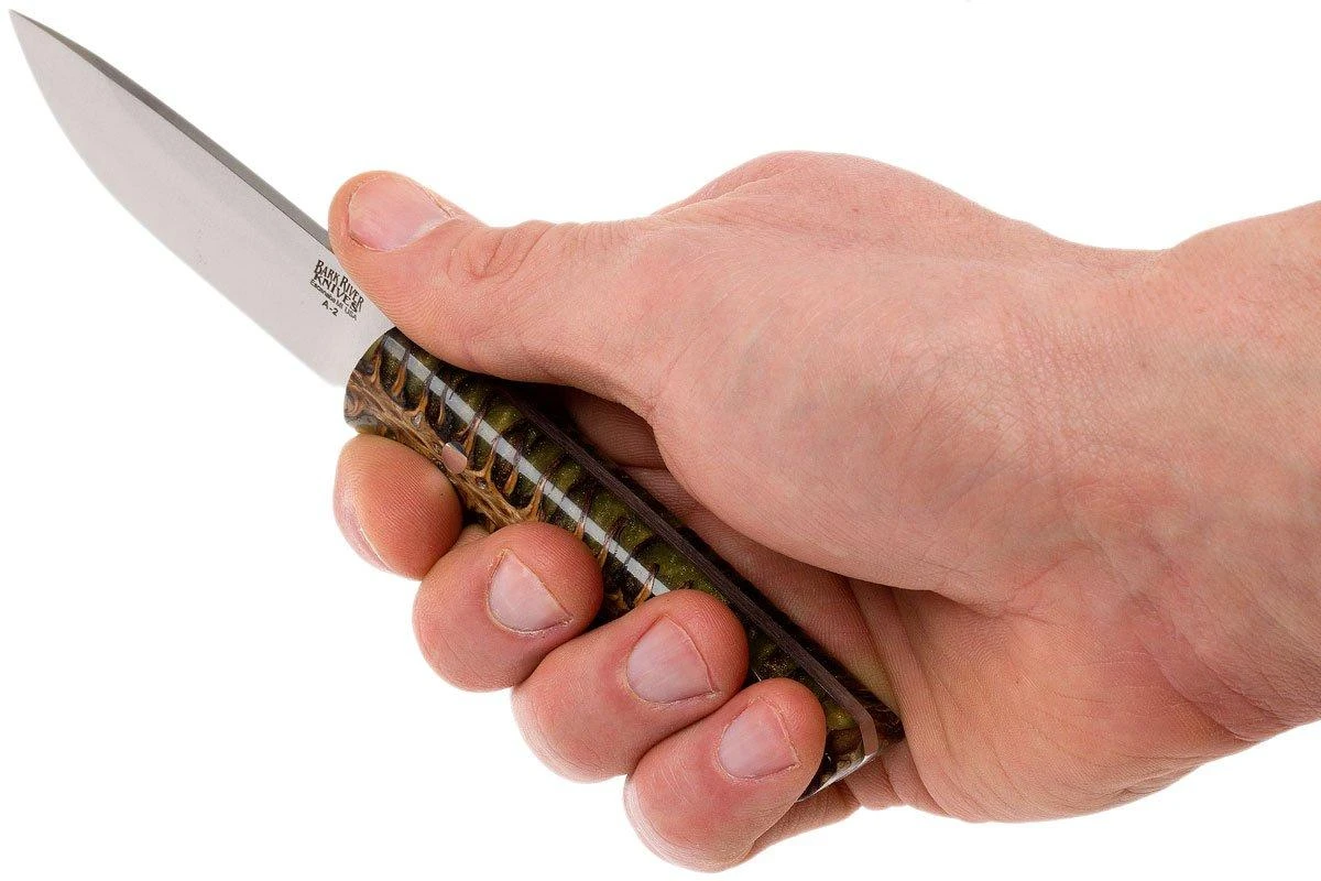 Bark River Bravo EDC A2 Rampless, Green Pinecone, Black Sheath - Imagen 6