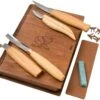 BeaverCraft Professional Spoon And Kuksa Carving Set S43 Libro, Juego De Tallado De Madera Con Libro De Almacenamiento De Madera