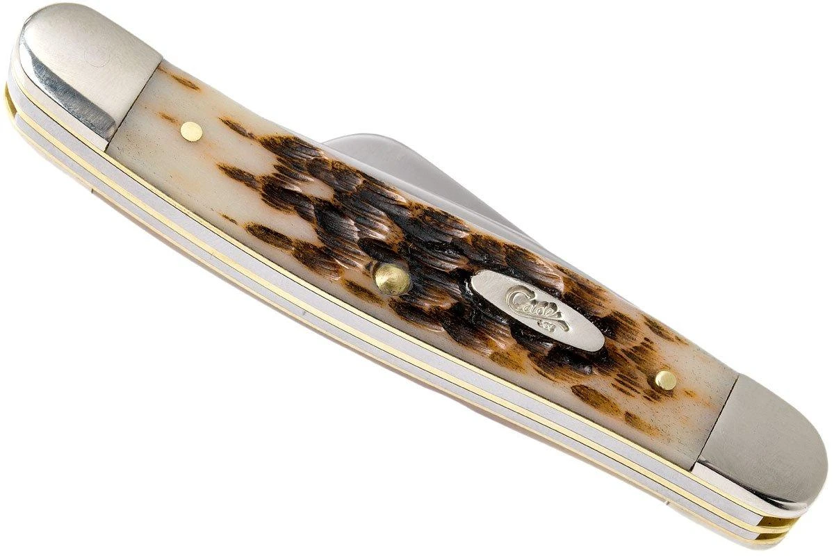 Case Medium Stockman Amber Jigged Bone, 00042, 6318 SS Navaja - Imagen 7
