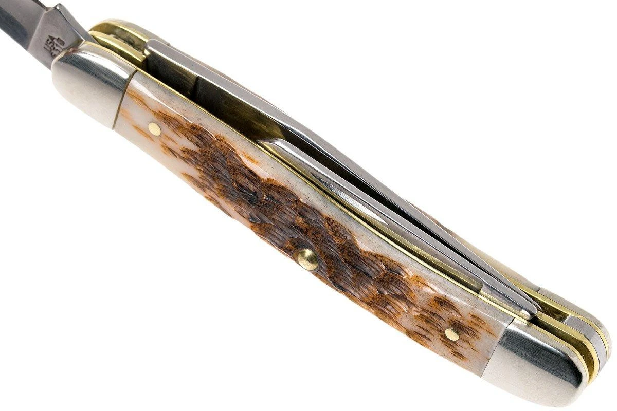 Case Medium Stockman Amber Jigged Bone, 00042, 6318 SS Navaja - Imagen 8