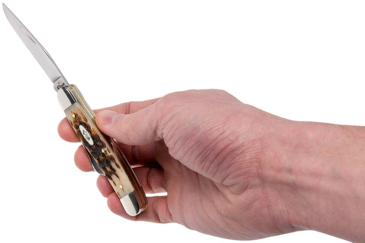 Case Medium Stockman Amber Jigged Bone, 00042, 6318 SS Navaja - Imagen 10