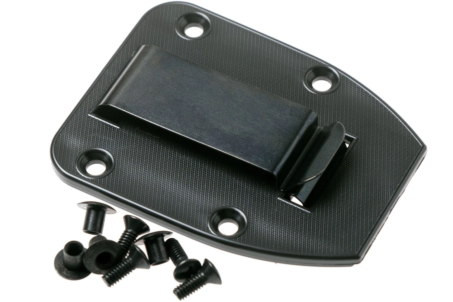 ESEE Model 4 Black Blade 3D Green Canvas Micarta Cuchillo De Supervivencia 4PB-017 Funda Negra + Clip Para Cinturón - Imagen 7