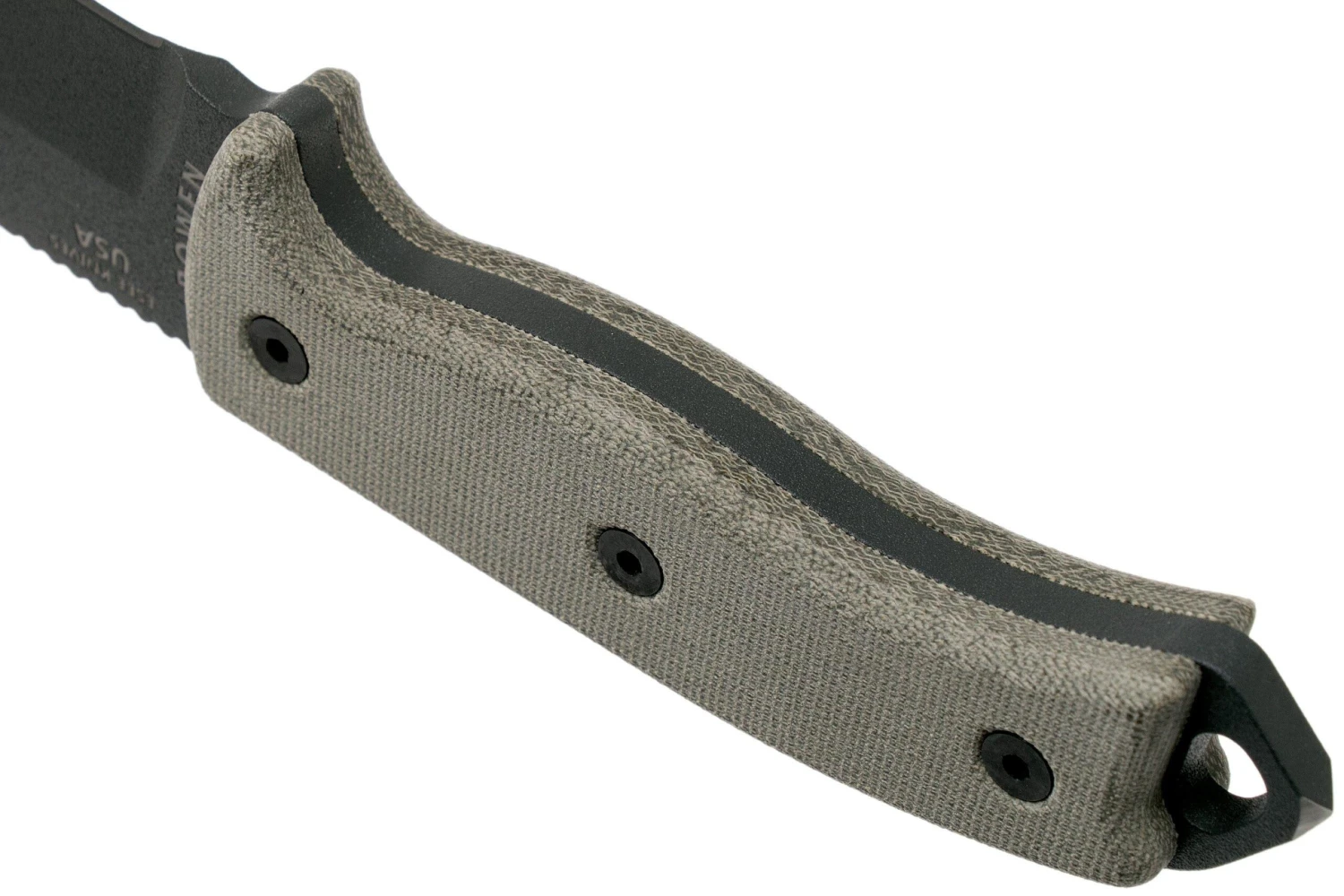 ESEE Model 5 Tactical Gunsmoke, Desert Tan Handle 5P-TG Con Funda Kydex + Clip De Cinturón - Imagen 4