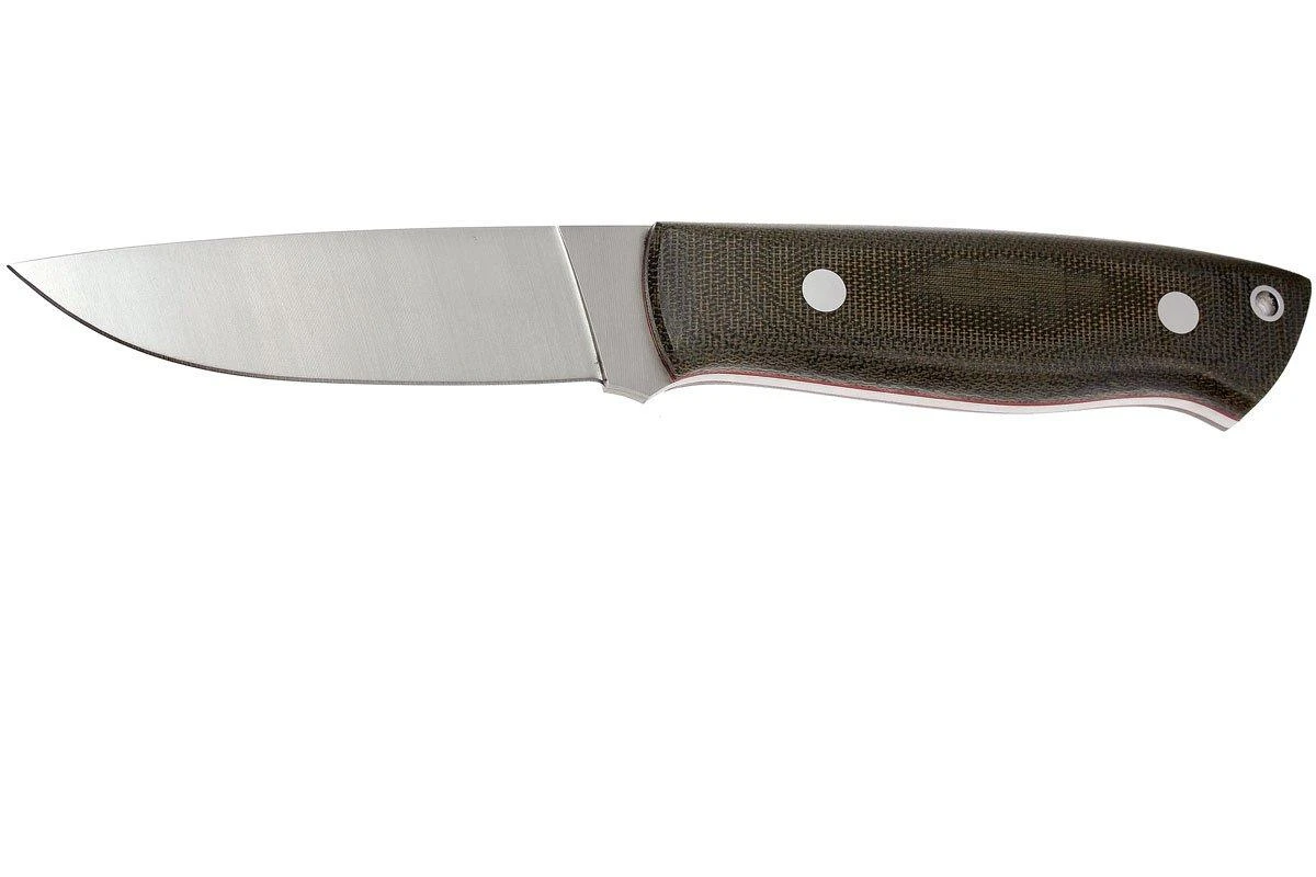 Brisa Trapper 95 - N690Co Flat - Green Canvas Micarta - 2015