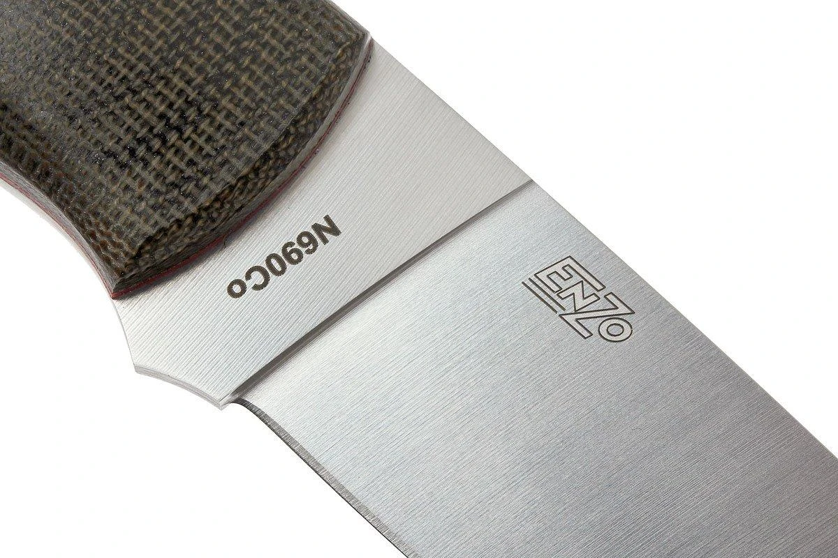 Brisa Trapper 95 - N690Co Flat - Green Canvas Micarta - 2015 - Imagen 3