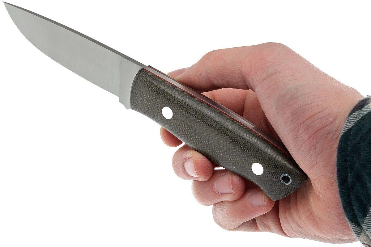 Brisa Trapper 95 - N690Co Flat - Green Canvas Micarta - 2015 - Imagen 6