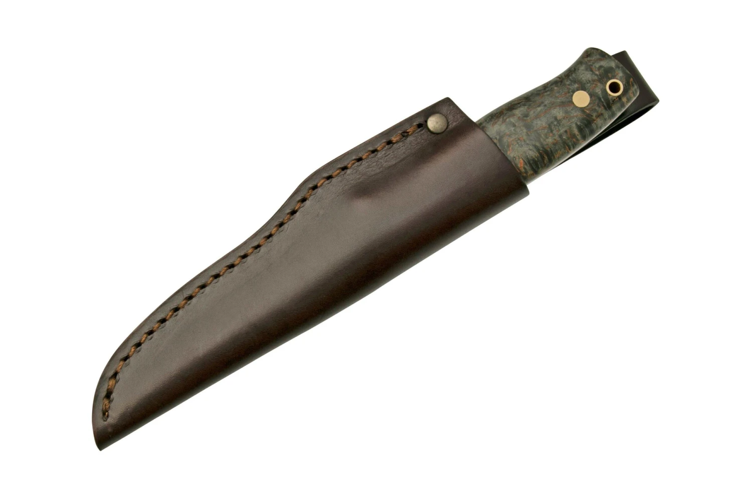 Brisa Trooper 95, 12C27 Scandi, Stabilized Curly Birch Cuchillo Fijo - Imagen 6