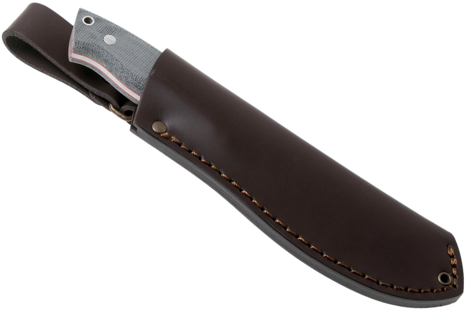 Brisa Nessmuk 125 Black Canvas Micarta 32086 Cuchillo De Exterior - Imagen 6