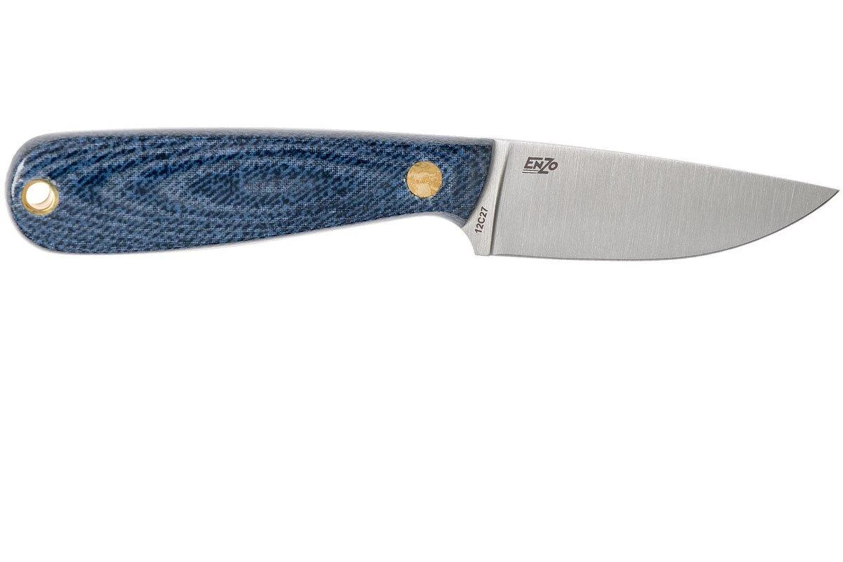 Brisa Necker 70 Ringo, Micarta Jeans, Funda De Cuero 9821 - Imagen 2