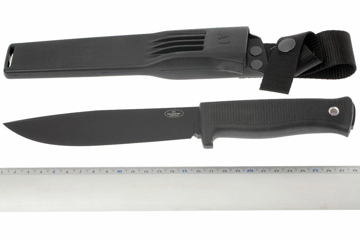 Fallkniven A1, Hoja Negra, Plástico Funda - Imagen 6