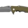 Rick Hinderer Eklipse 3.0" 20CV Working Finish Harpoon Spanto OD Green, Navaja