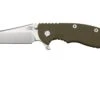 Rick Hinderer XM-18 3.5" Wharncliffe Fatty S45VN, Bronce Lavado A La Piedra Verde OD G10 Navaja