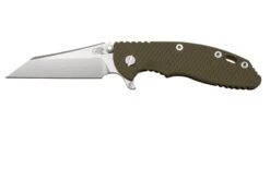 Rick Hinderer XM-18 3.5" Wharncliffe Fatty S45VN, Bronce Lavado A La Piedra Verde OD G10 Navaja