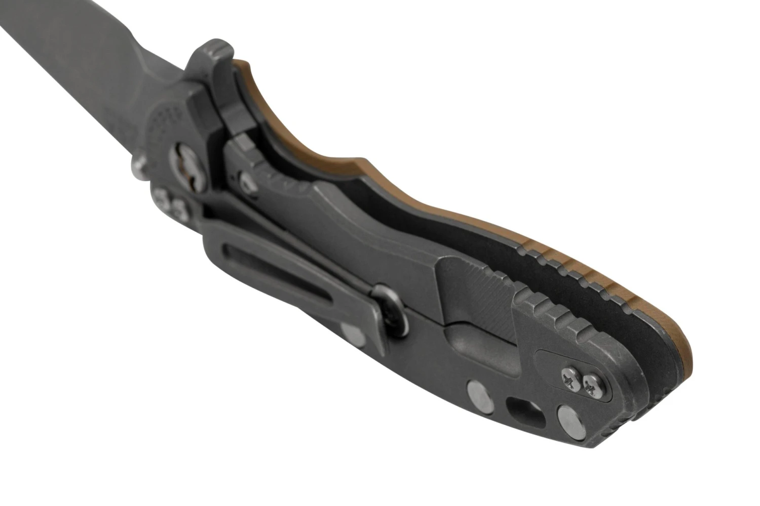 Rick Hinderer XM-18 3.5" Wharncliffe Fatty S45VN, Working Finish Coyote G10 Navaja - Imagen 4