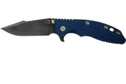 Rick Hinderer XM-18 3.5 Harpoon Spanto Blackwashed S35VN, Blue/Black G10 Navaja"