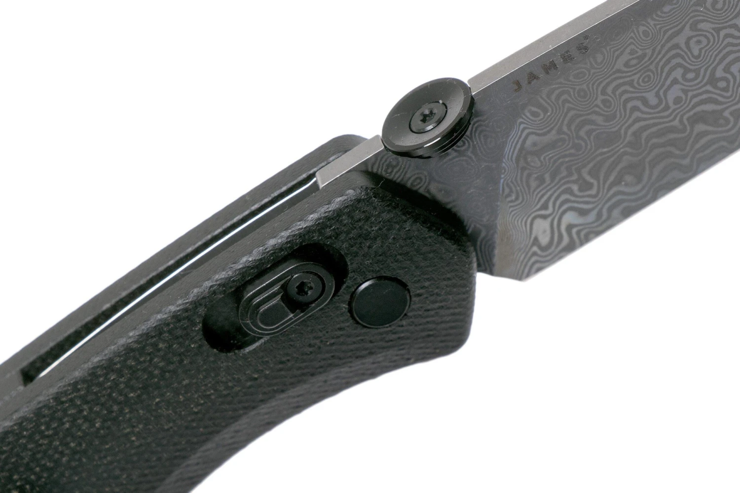 The James Brand The Carter, Black G10, Damascus Navaja KN108147-00 - Imagen 6
