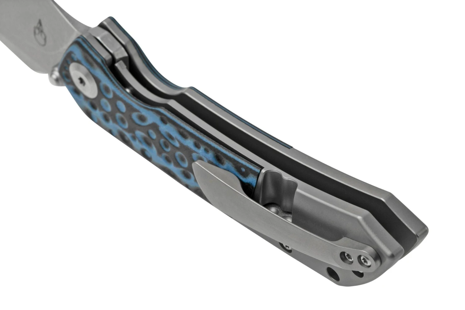 Kansept Fenrir K1034A3 Stonewashed, Black & Blue G10 Navaja, Diseño Greg Schob - Imagen 4