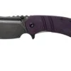Kansept XL Korvid T1030A4 Blackwashed, Purple G10 Navaja, Justin Koch Design