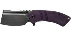 Kansept XL Korvid T1030A4 Blackwashed, Purple G10 Navaja, Justin Koch Design