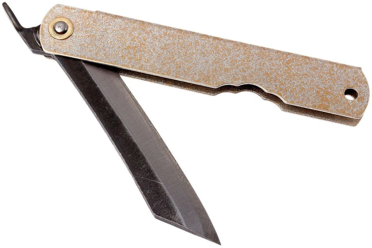 Higonokami Navaja 7,4 Cm KT-HIGO-SPE1, SK-acero Al Carbono, Silver/gold - Imagen 6