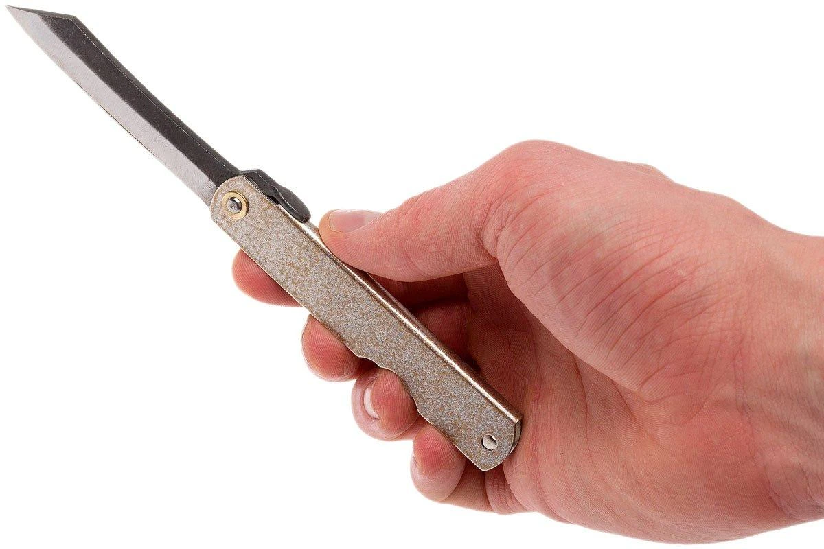 Higonokami Navaja 7,4 Cm KT-HIGO-SPE1, SK-acero Al Carbono, Silver/gold - Imagen 8