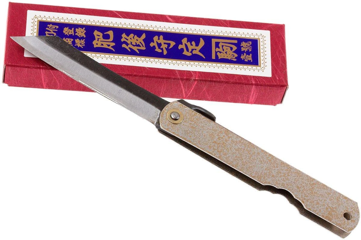 Higonokami Navaja 7,4 Cm KT-HIGO-SPE1, SK-acero Al Carbono, Silver/gold - Imagen 9