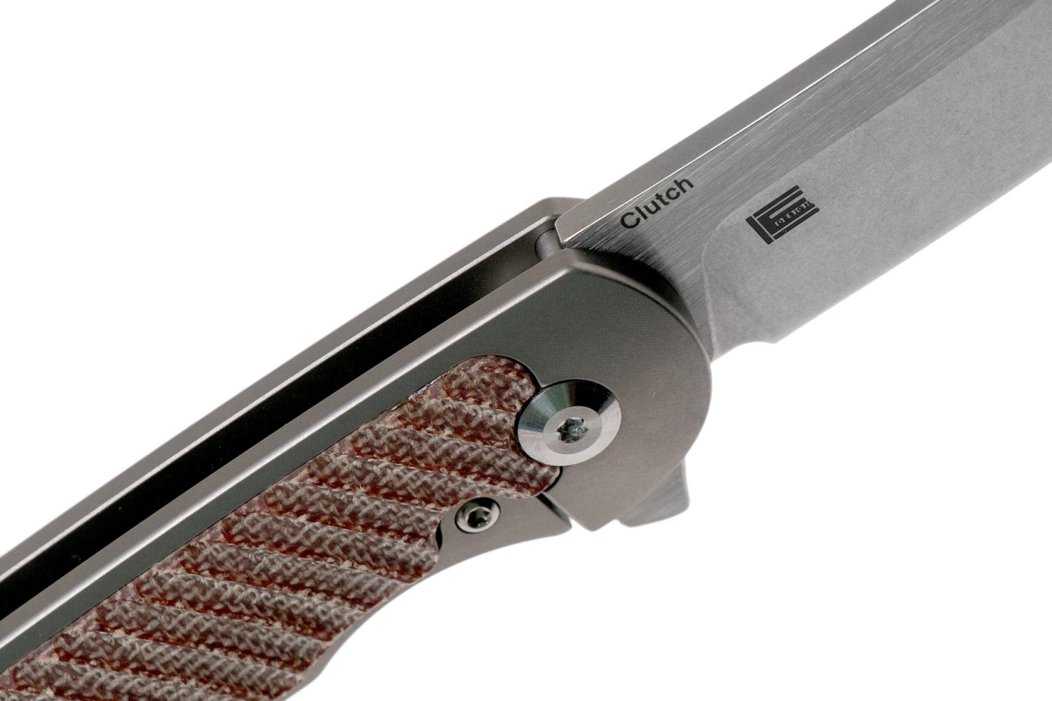 Kizer Clutch Ki4556A3 Micarta Tan Navaja, Carlos Elstner Design - Imagen 6