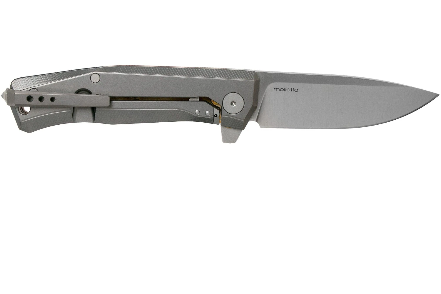 LionSteel Myto MT01-CVN Natural Canvas Micarta Navaja, Molletta Design - Imagen 2