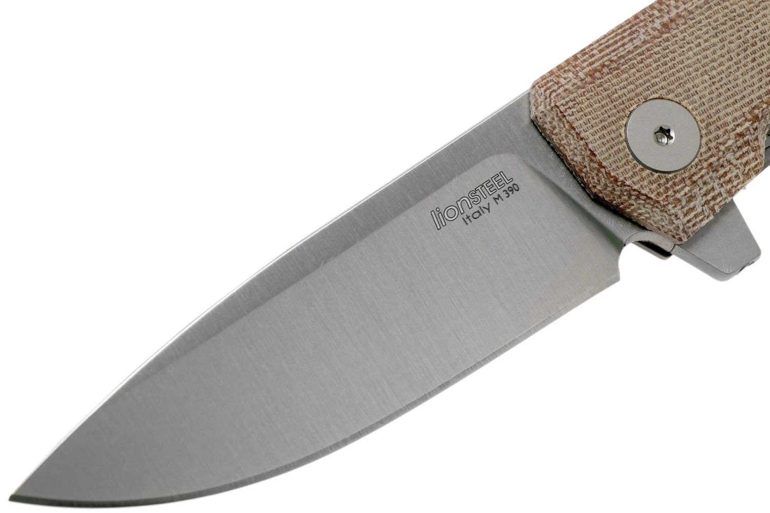 LionSteel Myto MT01-CVN Natural Canvas Micarta Navaja, Molletta Design - Imagen 3