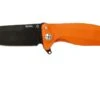 LionSteel SR11 Aluminum Orange, Black Blade, SR11 A OB Navaja