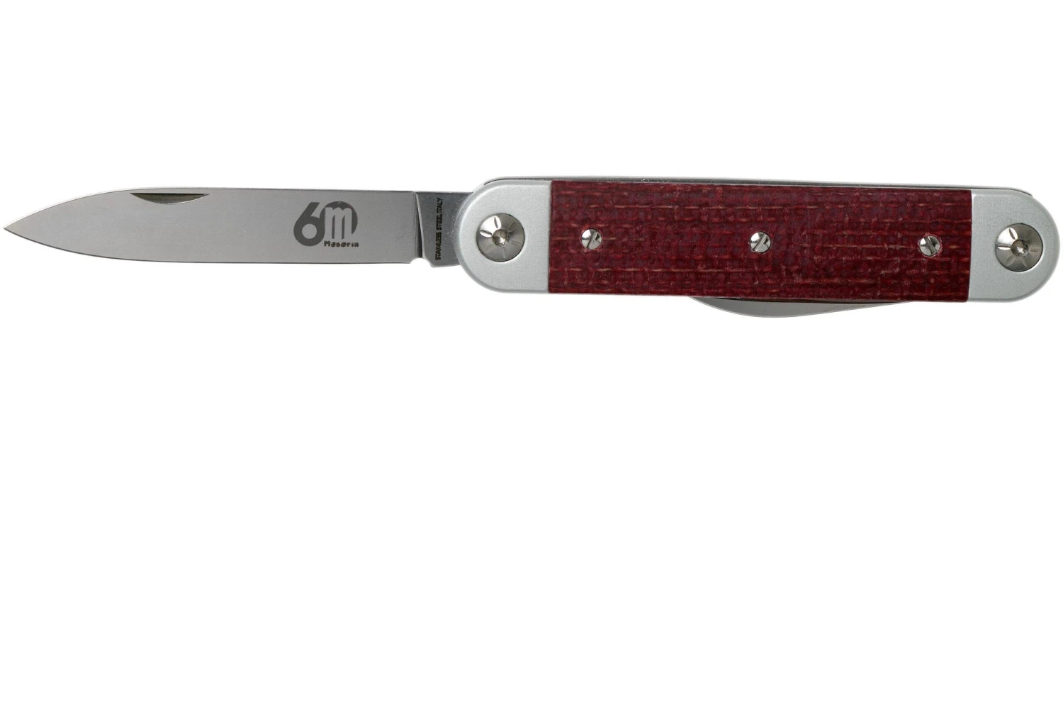 Maserin 60° Knife Sessantesimo 195/MCR Red Micarta Navaja - Imagen 3