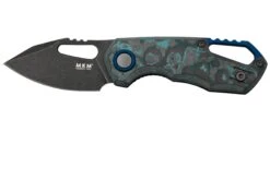MKM Isonzo FX03-3CAD Clip Point Dark Stonewashed, Arctic Storm Carbon Fibre Navaja, Diseño De Jesper Voxnaes