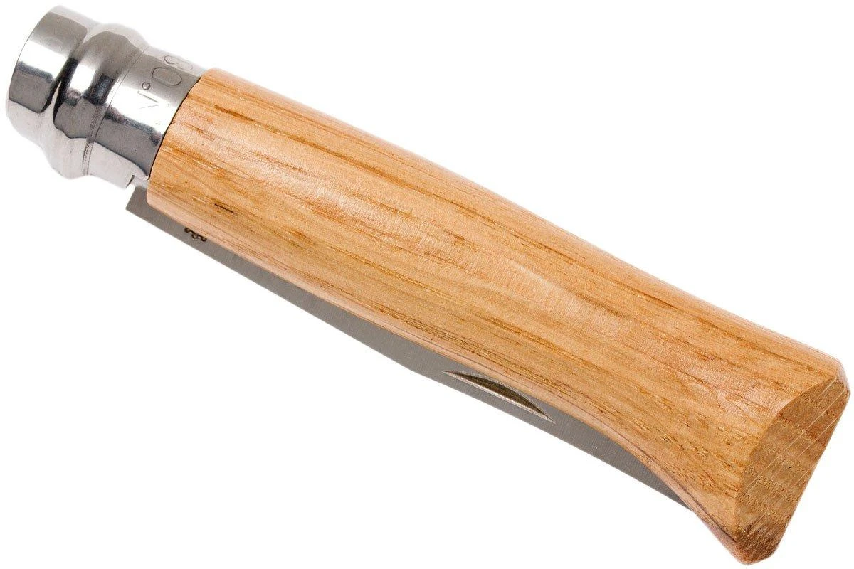 Opinel Navaja No. 8 Luxury Range, Acero Inoxidable, Madera De Roble - Imagen 4